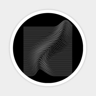 geometric lines waves design Magnet